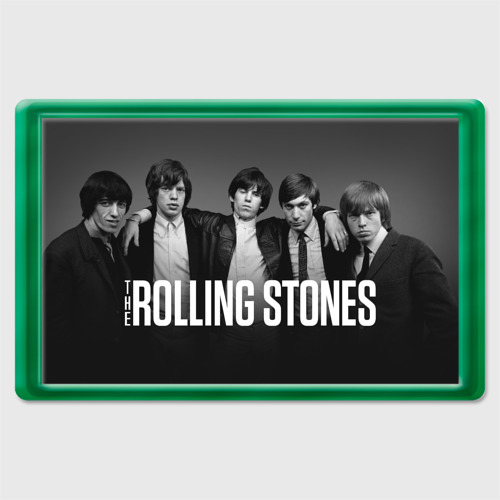 Магнит 45*70 The Rolling Stones - rock, цвет зеленый