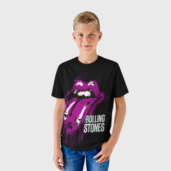 Детская футболка 3D The Rolling Stones - lips - фото 2