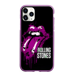 Чехол для iPhone 11 Pro Max матовый The Rolling Stones - lips