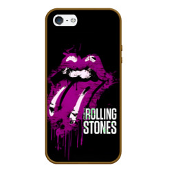 Чехол для iPhone 5/5S матовый The Rolling Stones - lips