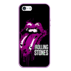 Чехол для iPhone 5/5S матовый The Rolling Stones - lips