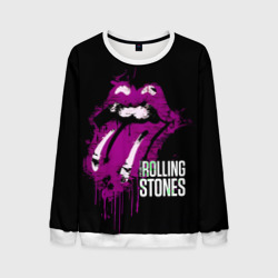 Мужской свитшот 3D The Rolling Stones - lips