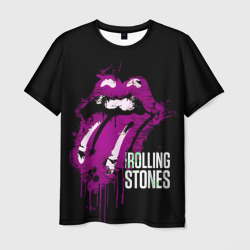 Мужская футболка 3D The Rolling Stones - lips