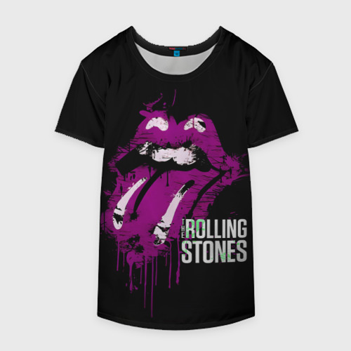 Накидка на куртку 3D The Rolling Stones - lips, цвет 3D печать - фото 4