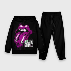 Детский костюм с толстовкой 3D The Rolling Stones - lips