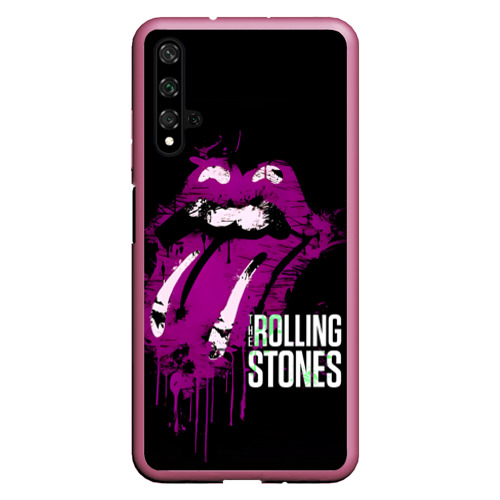 Чехол для Honor 20 The Rolling Stones - lips, цвет малиновый
