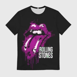 Мужская футболка 3D The Rolling Stones - lips