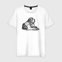 Мужская футболка хлопок Аляскинский маламут