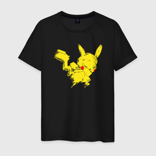 Мужская футболка хлопок Pika dab, цвет черный