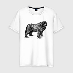Ньюфаундленд – Мужская футболка хлопок с принтом купить со скидкой в -20%