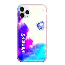 Чехол для iPhone 11 Pro Max матовый Samurai neon colors