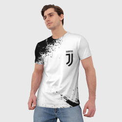 Мужская футболка 3D Juventus sport color black - фото 2