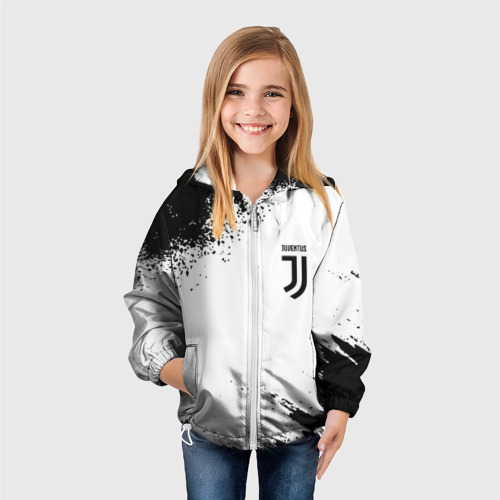 Детская ветровка 3D Juventus sport color black, цвет белый - фото 4