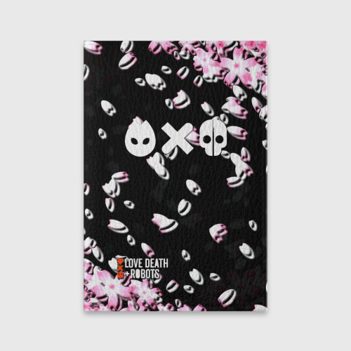 Обложка для паспорта матовая кожа Love Death Robots serial , цвет фиолетовый