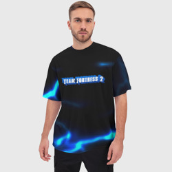 Мужская футболка oversize 3D Team Fortress storm electo - фото 2