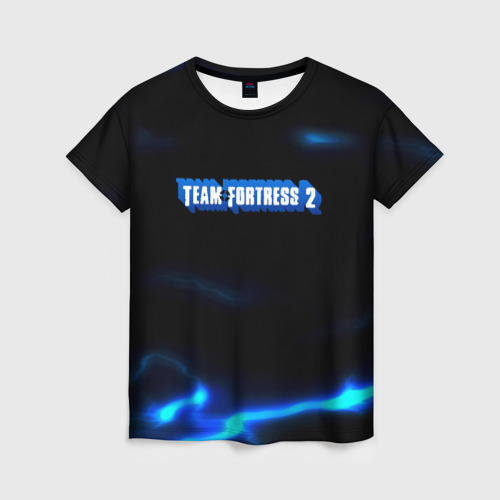Женская футболка 3D с принтом Team Fortress storm electo, вид спереди #2