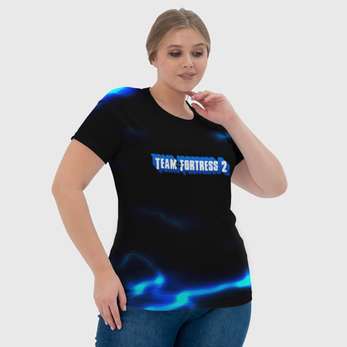 Женская футболка 3D с принтом Team Fortress storm electo, фото #4