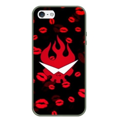 Чехол для iPhone 5/5S матовый Гуррен-Лаганн love pattern