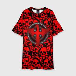 Детское платье 3D Thirty Seconds to Mars skull pattern