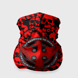 Бандана-труба 3D Thirty Seconds to Mars skull pattern