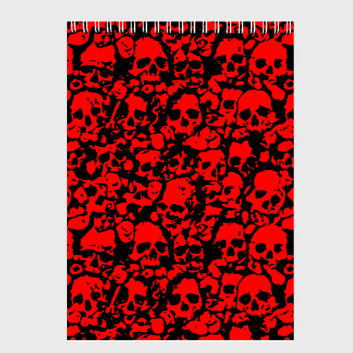 Скетчбук Thirty Seconds to Mars skull pattern, цвет белый - фото 2