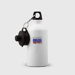 Бутылка спортивная Флаг России с эффектом разбрызганной краски - фото 2