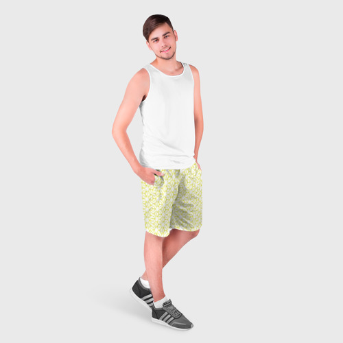 Мужские шорты 3D с принтом Круговой узор, фото на моделе #1