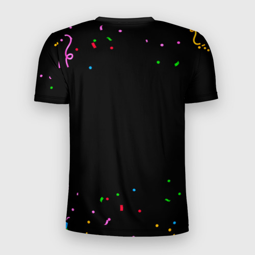 Мужская футболка 3D Slim Праздничный Тимур и конфетти, цвет 3D печать - фото 2