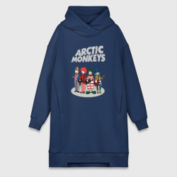 Платье-худи хлопок Arctic Monkeys clowns