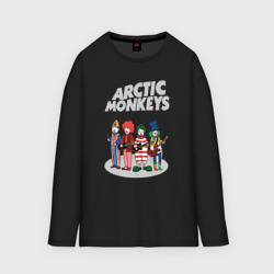 Мужской лонгслив oversize хлопок Arctic Monkeys clowns