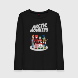 Женский лонгслив хлопок Arctic Monkeys clowns