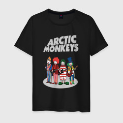 Мужская футболка хлопок Arctic Monkeys clowns