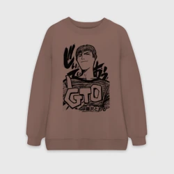 Женский свитшот oversize без начеса хлопок Эйкити Онидзука - GTO