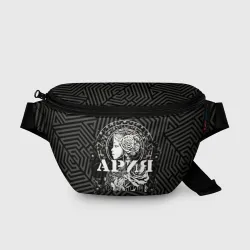 Поясная сумка 3D Ария на фоне девушки с розой и лабиринтом