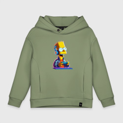 Детское худи Oversize хлопок Bart is an avid gamer