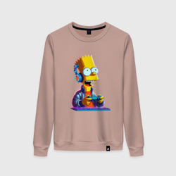 Женский свитшот хлопок Bart is an avid gamer
