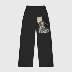 Женские брюки oversize без начеса хлопок Играй как бог