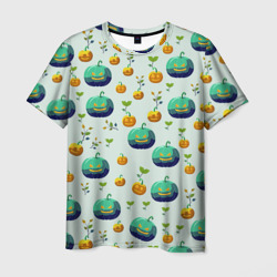 Тыква веточки и листья – Мужская футболка 3D с принтом купить со скидкой в -26%