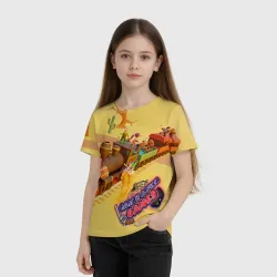 Детская футболка 3D Папа и Дочки Дикий Запад - фото 2