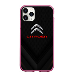 Чехол для iPhone 11 Pro Max матовый Citroen sport geometry