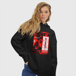 Женское худи Oversize хлопок Взгляд Чосо - Магическая битва - фото 2