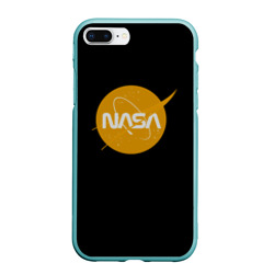 Чехол для iPhone 7Plus/8 Plus матовый NASA yellow logo