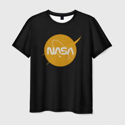 Мужская футболка 3D NASA yellow logo