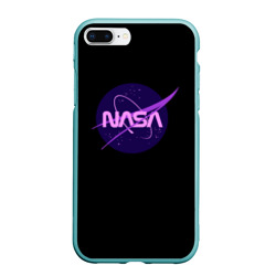 Чехол для iPhone 7Plus/8 Plus матовый NASA neon space