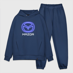Мужской костюм oversize хлопок Mazda neon