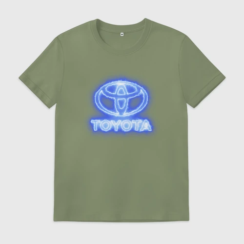 Мужская футболка хлопок Toyota neon