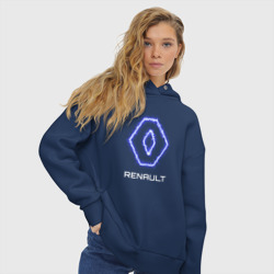 Женское худи Oversize хлопок Renault neon - фото 2