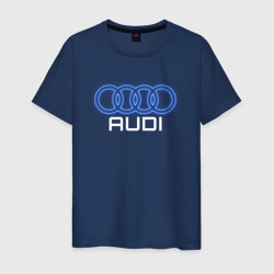 Audi neon art – Мужская футболка хлопок с принтом купить со скидкой в -20%