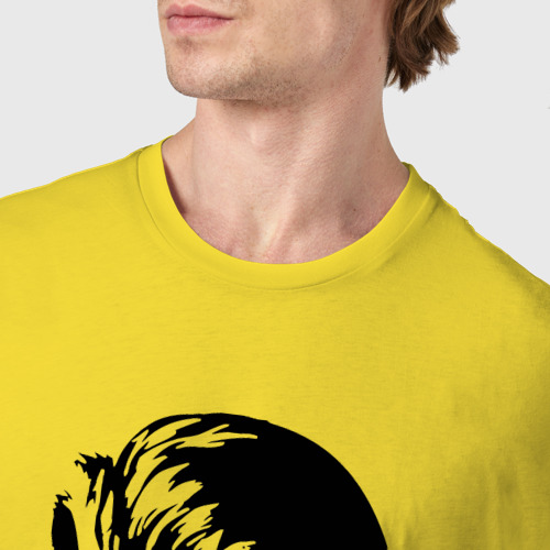 Мужская футболка хлопок Рамос, цвет желтый - фото 6