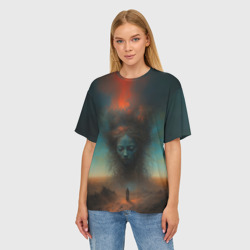 Женская футболка oversize 3D Дух пустыни  - фото 2